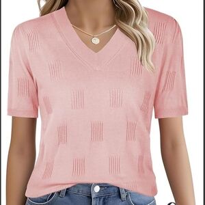 Women's Size Large Coquette Top Feminine Romantic Pastel Pink